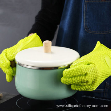 Silicone Gloves Microwave Oven Dishwashing Gloves